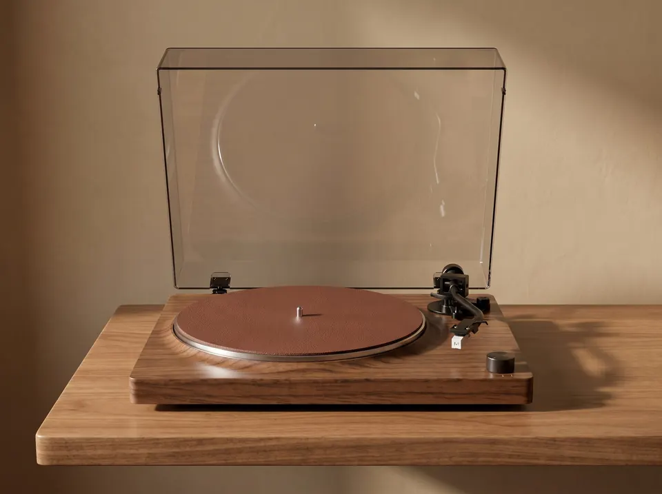 YE-TT2606A Vinyl Record Player, in a room