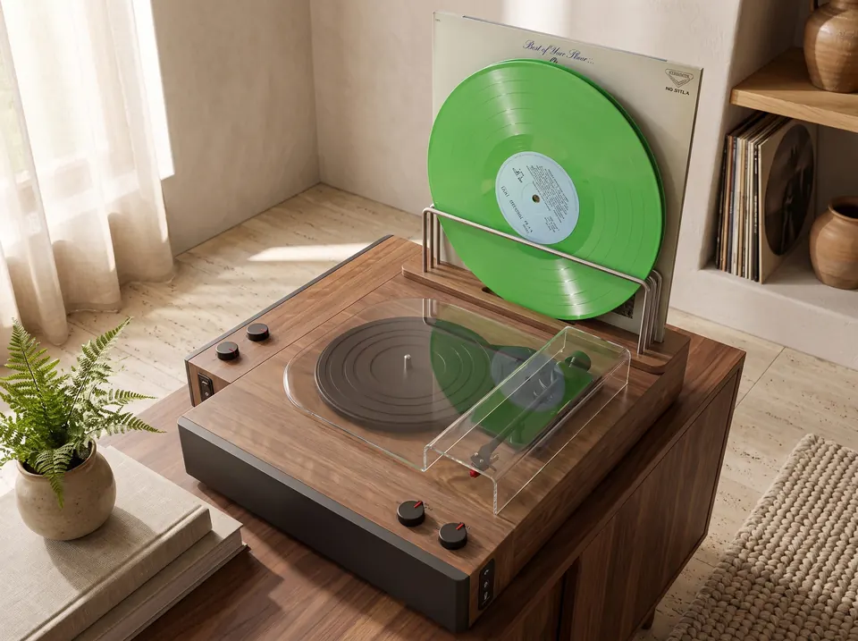 YE-TT62A Multifunction Magnetic Turntable, in a room